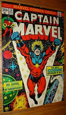 Buy Captain Marvel #29 Starlin Classic Thanos Vf/vf- Cap Gains More Power • 33.26£