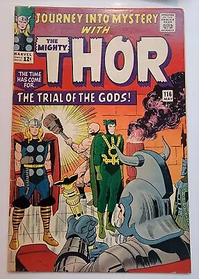 Buy JOURNEY INTO MYSTERY 116 FN The Trial Of The Gods 1965 Silver Age Thor Odin Loki • 79.15£