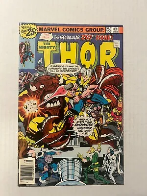Buy The Mighty Thor #250 thor Vs Mangog Anniversary Issue Jack Kirby Cover Art 1976 • 8£