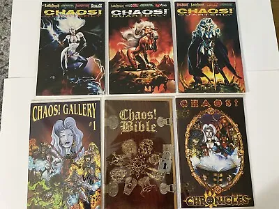 Buy Chaos Quarterly 1-3 + Bible + Gallery + Chronicles NM Evil Ernie Lady Death • 27.71£