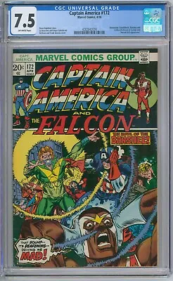 Buy Captain America 172 CGC Graded 7.5 VF- Marvel Comics 1974 • 39.94£