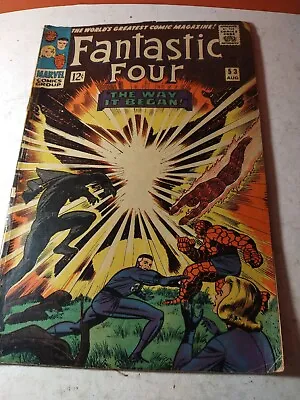 Buy 1963 Fantastic Four Comic Number 53 The Way It Began Origan Of The Black Panther • 55£