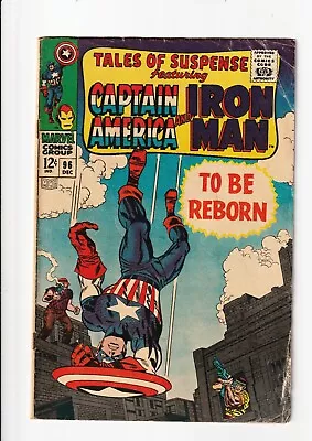 Buy Tales Of Suspense #96 (Marvel 1967) - Iron Man Captain America - 1st Print • 9.52£