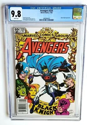 Buy Avengers #225 Cgc 9.8 +newsstand+ 1982 *black Knight* +classic Cover+ New Case • 91.86£