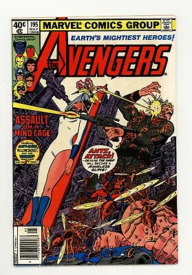 Buy Avengers 195 VF+ Newsstand 1st Appearance Taskmaster In Cameo Perez Art 1980 • 31.66£