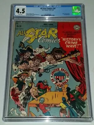 Buy All Star Comics #38 Cgc 4.5 White Pages Dc Comics Goldenage Black Canary Jla (sa • 599.99£