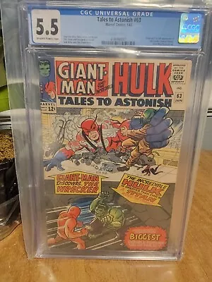 Buy Tales To Astonish #63 1965 Marvel Cgc 5.5 1st App Of The Leader • 255.85£
