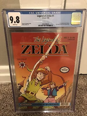 Buy Legend Of Zelda 1 CGC 9.8 1st Print 1990 Nintendo Valiant Comics • 790.60£
