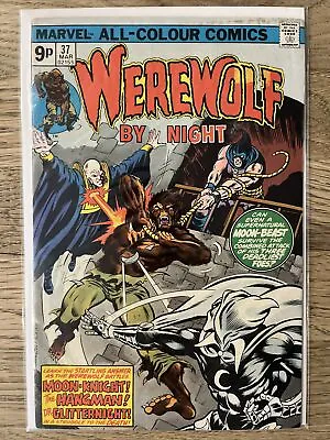 Buy Marvel Comics Werewolf By Night #37 1976 Bronze Age 3rd App Of Moon Knight Key • 37.99£