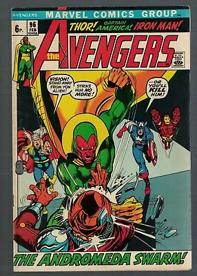 Buy Marvel Comics Avengers 96 Neil Adams Art 1972 FN 6.0 • 25.99£