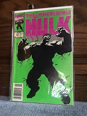 Buy The New Incredible Hulk 377 Marvel Comic Book 1991 With Cardboard Sleeve • 19.75£