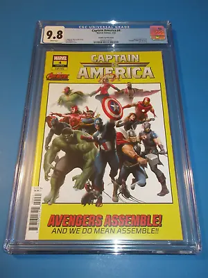 Buy Captain America #4 Avengers #100 Homage Variant CGC 9.8 NM/M Gorgeous Gem Wow • 37.99£