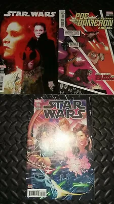 Buy STAR WARS X3 Comics #56,67+ Poe Dameron Annual 2 (MARVEL Comics 2019) 1st Print • 3.99£