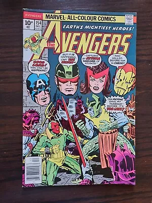 Buy Avengers #154 1976 1st Print 1st Appearance Of Atlantians Tyrak & Lord Arno • 9.99£