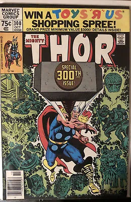 Buy Thor #300 (1980) Origin Odin/Thor, 1st App Council Of God Heads. • 16.01£
