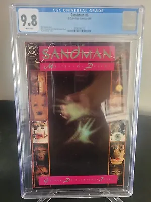 Buy Sandman #6 Cgc 9.8 Graded Vertigo 1989 Neil Gaiman! 24 Hours Story! Dr Destiny! • 95.59£