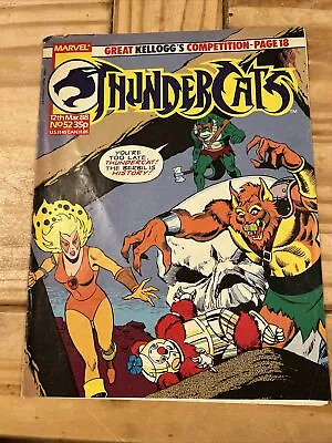 Buy Thundercats # 52 UK With Poster - VF 1st Print 1988 (Marvel Comics) • 6£