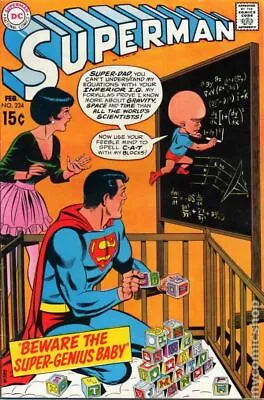 Buy Superman #224 VG/FN 5.0 1970 Stock Image Low Grade • 8.39£