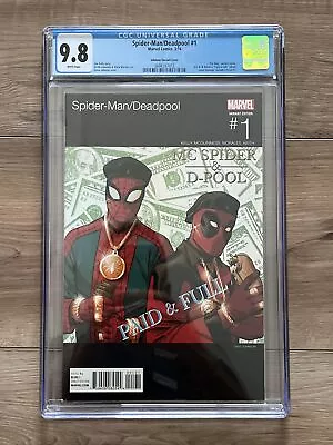 Buy SPIDER-MAN/DEADPOOL #1 CGC 9.8 (2016) Hip Hop VARIANT Cover (Marvel) • 181.84£