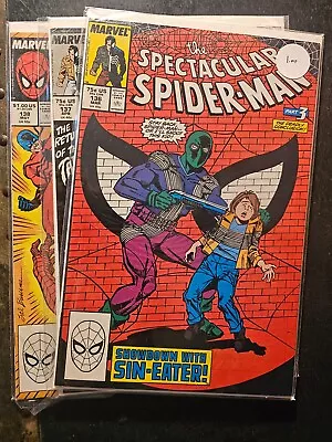 Buy Spectacular Spider-Man, The #136, 137, 138 (3 Comic Lot!) • 15.77£