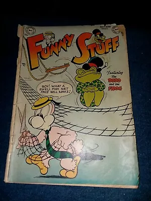 Buy Funny Stuff #66 Dc Comics 1952 Golden Age Cartoon Dodo And The Frog Kids Humor • 23.68£
