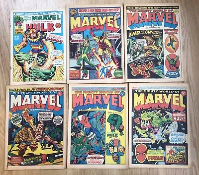 Buy Mighty World Of Marvel. Incredible Hulk. Issues 5,8,13,19,23,65 1972/73 • 25£