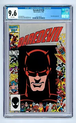 Buy Daredevil #236 CGC 9.6 (1986) - Marvel 25th Anniversary Cover - Black Widow • 39.48£