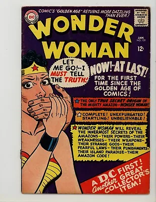 Buy Wonder Woman 159 VG Origin Retold 1966 • 14.24£