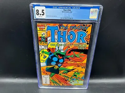Buy 1986 Marvel Comics The Mighty Thor #366 CGC 8.5 WHITE Pages • 47.56£
