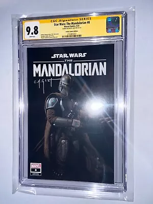 Buy STAR WARS THE MANDALORIAN #8 EM GIST MEGACON EXCLUSIVE CGC SS 9.8 Signed #2 • 94.95£