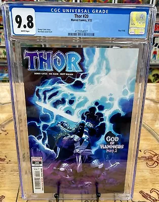 Buy THOR #20 CGC 9.8 1st Appearance Of The God Of Hammers - Key Issue • 47.97£