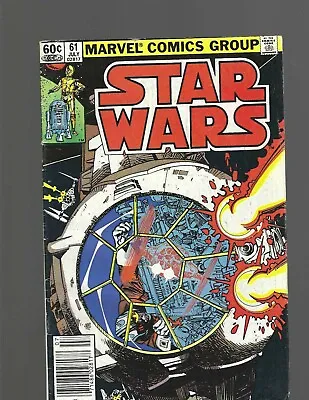 Buy Star Wars #61  (Marvel 1982) FN+ 6.5, 60 Cent Edition, Tie Fighter • 12.79£