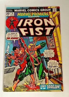 Buy Marvel Premiere #16 Key Issue 2nd Iron Fist • 11.12£