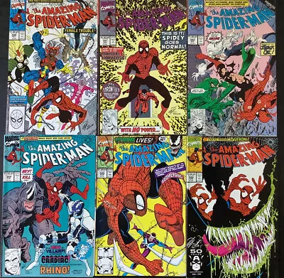 Buy Amazing Spider-Man #340-342,344-346 Marvel 1990/91 Comics 1st Cletus Kassidy • 47.39£