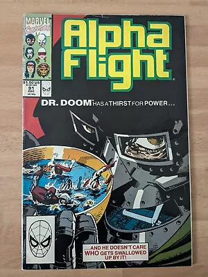 Buy Alpha Flight Vol.1 #91 (marvel 1990) - Fn+ • 2.50£