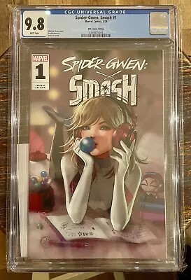 Buy SPIDER-GWEN SMASH #1 CGC 9.8 Leirix Variant Limited To ONLY 500 With COA • 110£