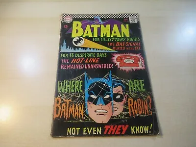 Buy Batman #184 Dc Silver Age Lower Grade Mystery Missing Manhunters • 8.85£
