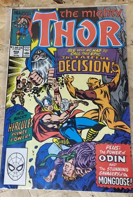 Buy Marvel Comics - The Mighty Thor The Fateful Decision #408 Oct. 1989) - NM • 6.99£