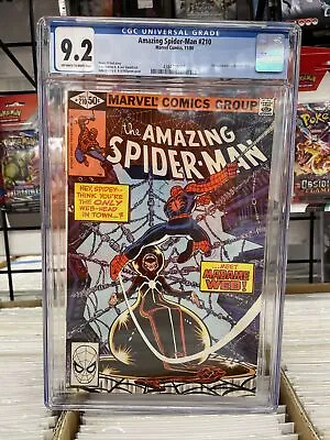 Buy AMAZING SPIDER-MAN #210 CGC 9.2 1st App Of Madame Web 1980 • 126.50£