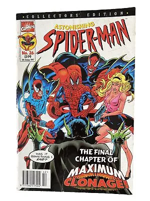 Buy ASTONISHING SPIDER-MAN #26 COLLECTOR'S EDITION MARVEL COMICS Maximum Clonage • 7.99£
