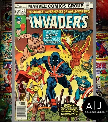 Buy Invaders #20 1st App Of Second Union Jack VG+ 4.5 (1977) Marvel Comics • 6.44£