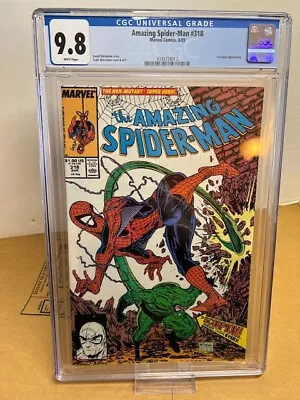 Buy Amazing Spider-Man #318 CGC 9.8!White Pages, Scorpion App, Todd McFarlane (1989) • 111.21£