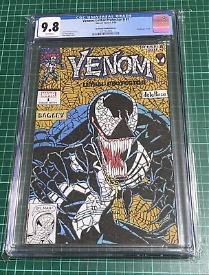 Buy Venom Lethal Protector Ii #1 Cgc 9.8 Shattered Comics Gold Tile Mosaic Exclusive • 120£