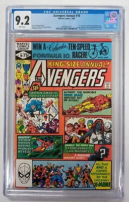 Buy Avengers Annual #10 CGC 9.2 White Pages 1981 1st App Of Rogue  • 147.87£