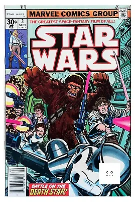 Buy Star Wars #3 Marvel Comics 1977 1st  Appearance Han Solo & Chewbacca VF / VF+ 🔑 • 34.99£