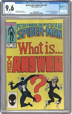 Buy Spectacular Spider-Man Peter Parker #92 CGC 9.6 1984 4396337025 • 61.34£
