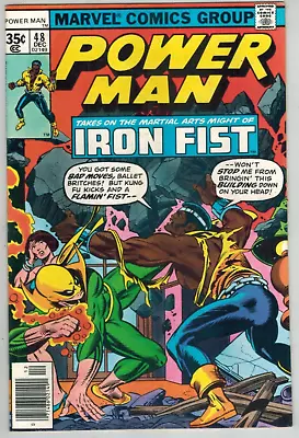 Buy Power Man 48  1st Team-Up With Iron Fist!   VF+  1977 Marvel Comic • 79.02£