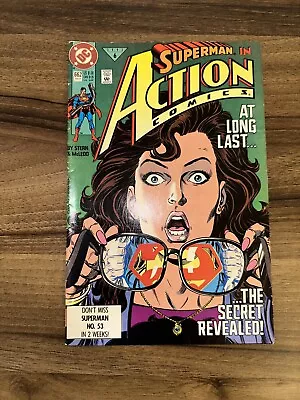 Buy Action Comics # 662 Superman Reveals Identity To Lois Lane (1991) Q1c25 • 0.99£