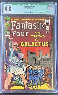 Buy Fantastic Four #48 - 1966 CGC 4.0 ~ Silver Surfer & Galactus ~ Qualified • 767.14£