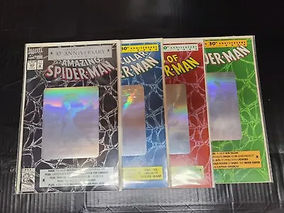 Buy Amazing Spider-Man Lot 30th Anniversary Hologram 365 189 26 90 1992 All Four!!!  • 35.61£